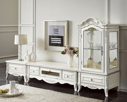 샤르네 2410 엔틱 거실장세트 CSC-5124