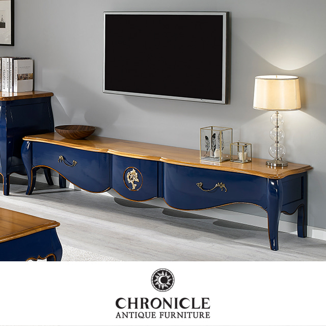 엘라젠 2100 블루 거실장 WSC-1048