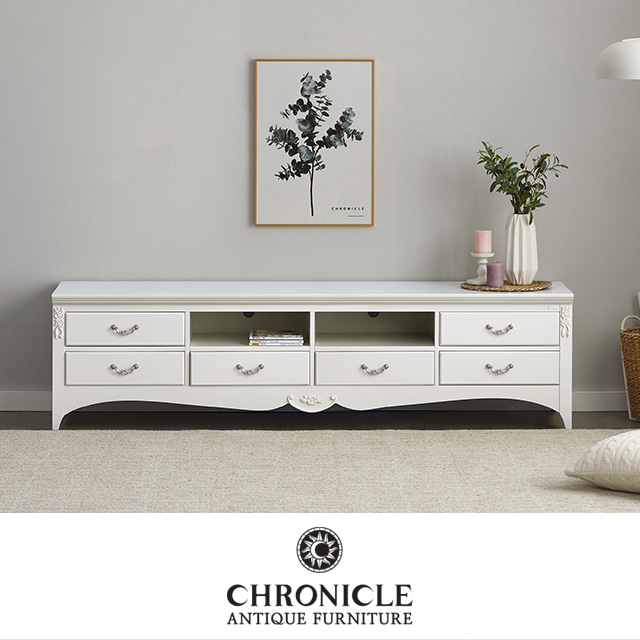 클로스 2단 2000 엔틱 거실장 CWC-7039