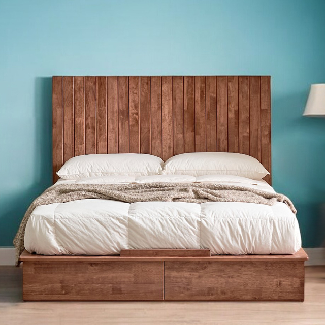 [100% 원목제작] 1600 수납형 퀸 침대 ATC-1015