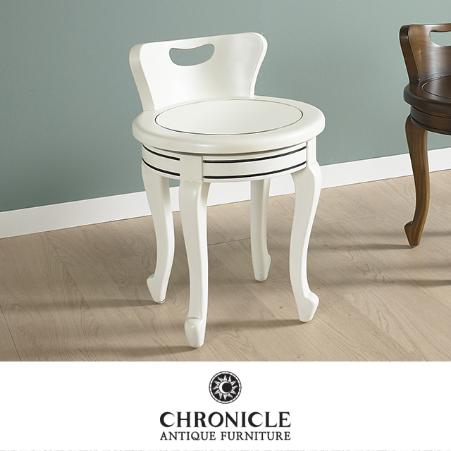 엘라젠 아이보리 회전 화장대의자 WSC-1072