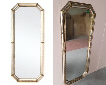 [한정수량 6조] 500 벽걸이 전신거울 팔각형 CWC-9803