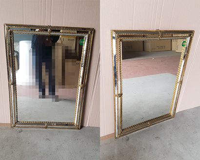 [한정수량 20조] 800 벽걸이 거울 직사각형 CWC-9805