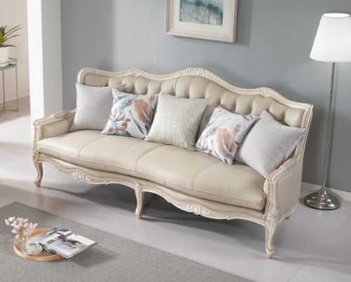 [직영생산 주문제작] 면피가죽 3인 쇼파 SFC-7732