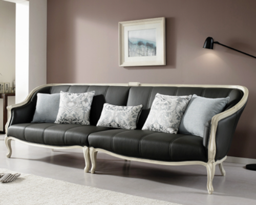 [직영생산 주문제작] 면피가죽 4인용 쇼파 SFC-7722