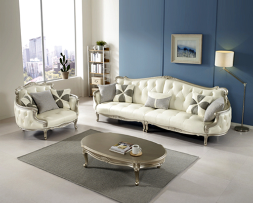 [직영생산 주문제작] 면피 전체 소가죽 1+4인+테이블 세트 SFC-7709